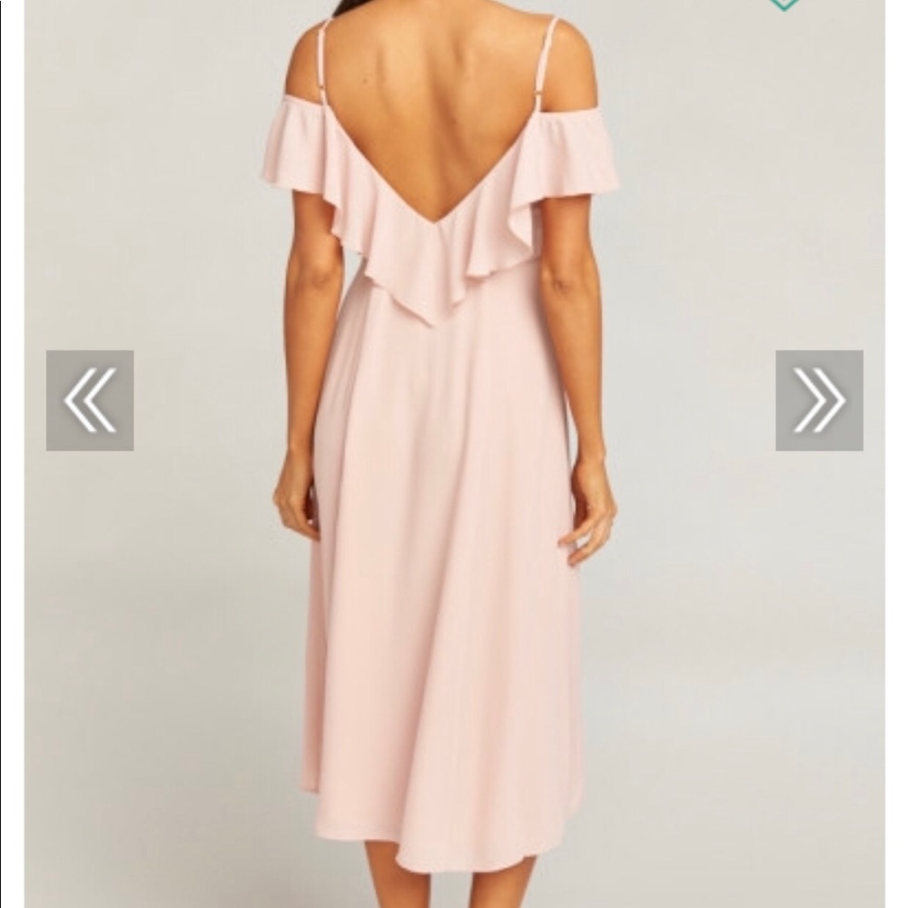 Bridesmaid dress in Dusty Blush Crisp color - Picture 3 of 6